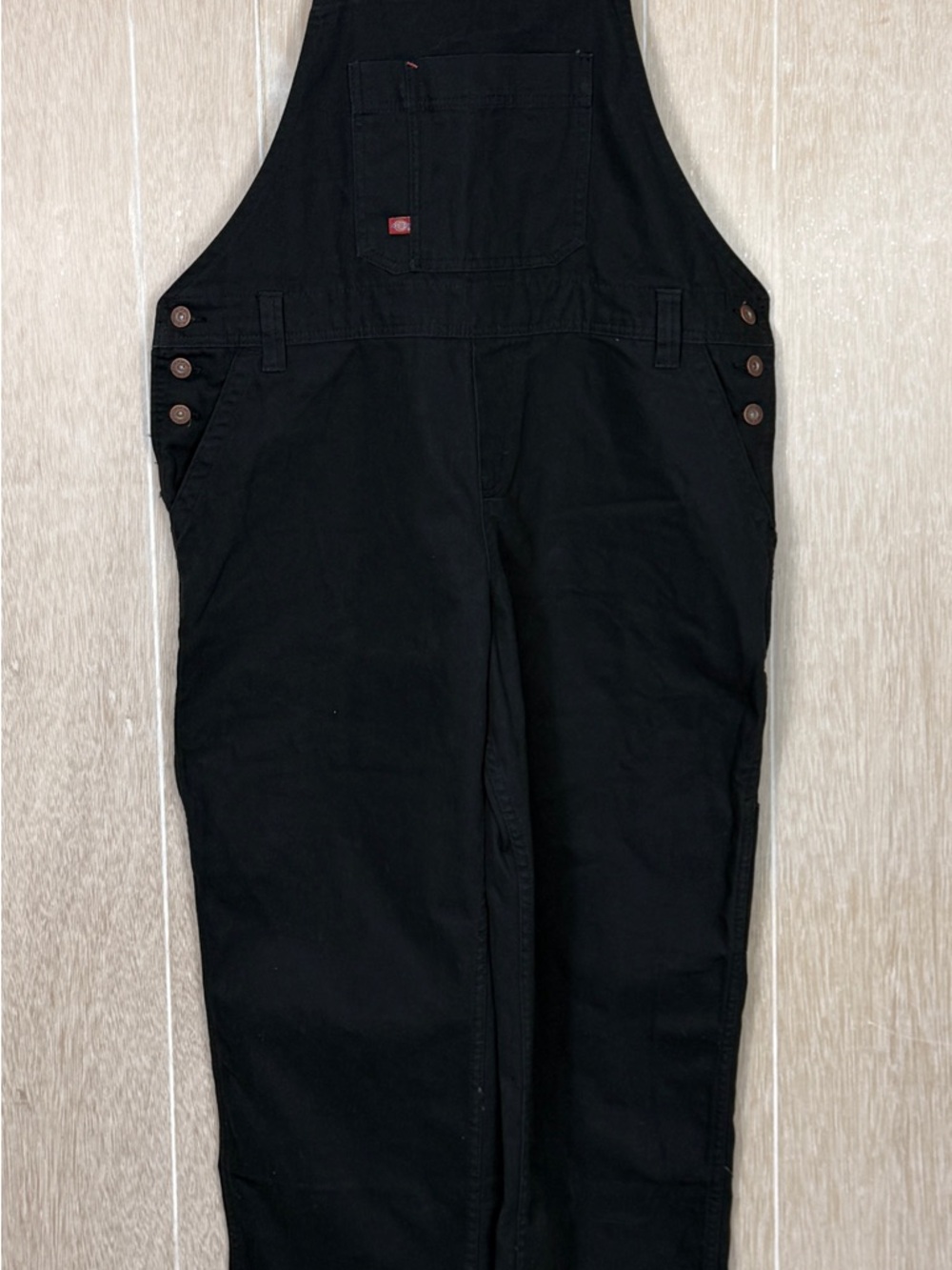 Dickies Black Overalls Jumpsuit Cotton L